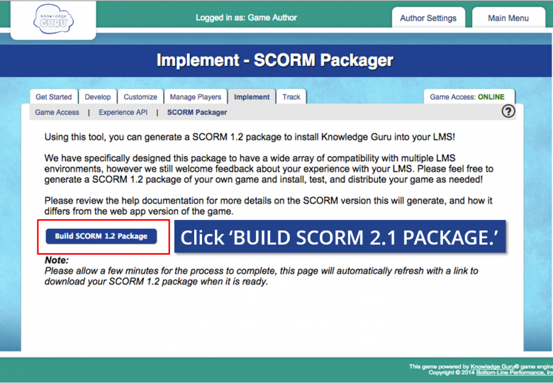 scorm package 1.2 blackboard